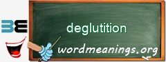 WordMeaning blackboard for deglutition